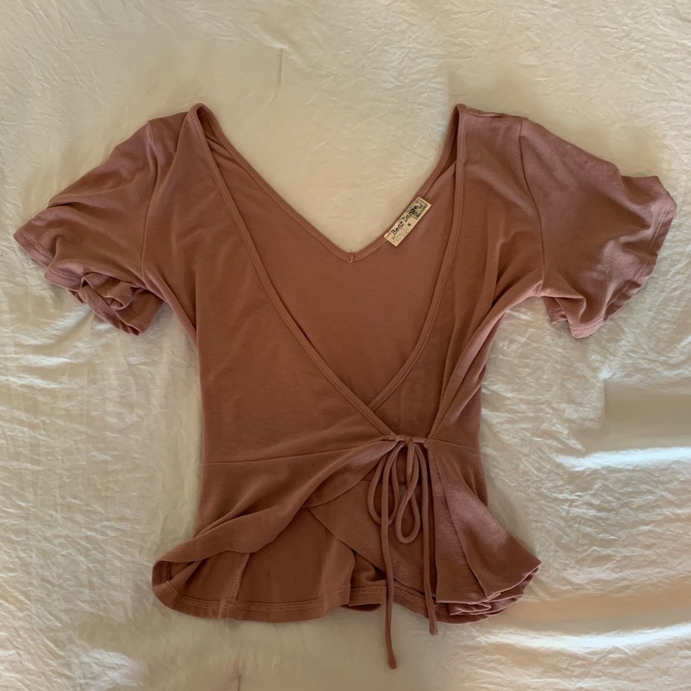 Peplum soft dress top